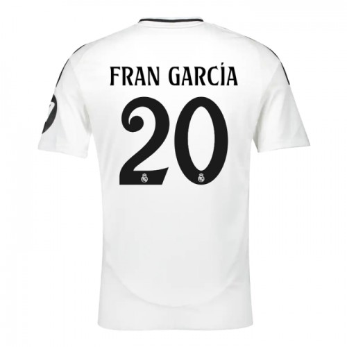 Real Madrid Fran Garcia 20 Fodboldtrøje Hjemmebane 2024-25 Real Madrid Fran Garcia 20 Fodboldtrøje Hjemmebane 2024-25